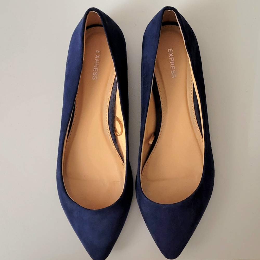Nwot Express Pointed Toe Flats Size 7 - image 1